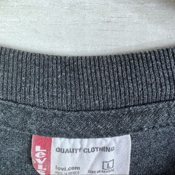 Levi’s Men’s Charcoal Gray Long Sleeve Tshirt Size Large - Picture 3 of 6